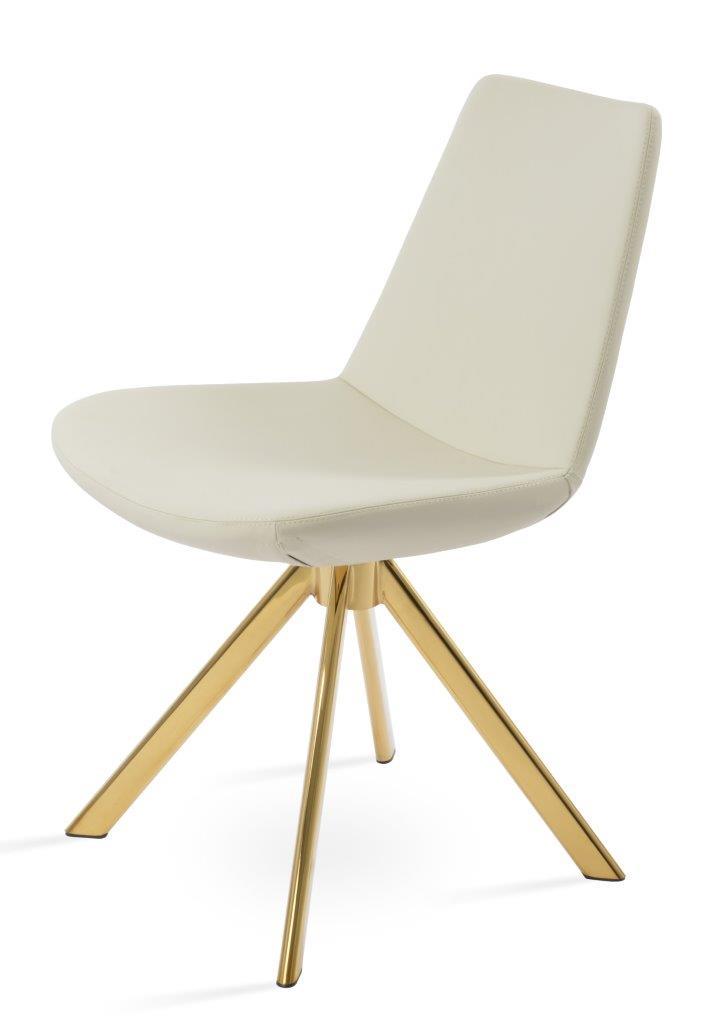 Eiffel Sword Swivel Dining Chair