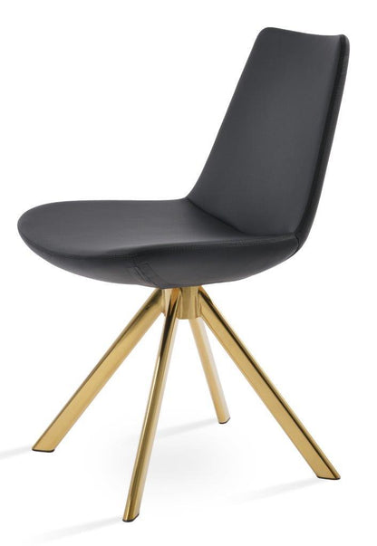 Eiffel Sword Swivel Dining Chair