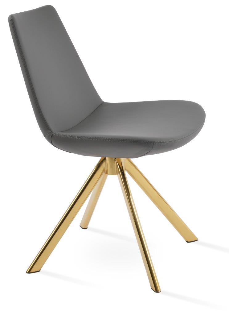 Eiffel Sword Swivel Dining Chair