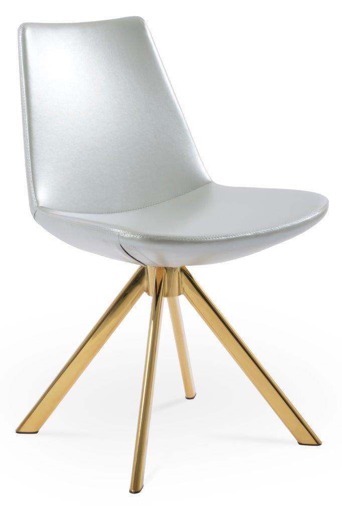 Eiffel Sword Swivel Dining Chair