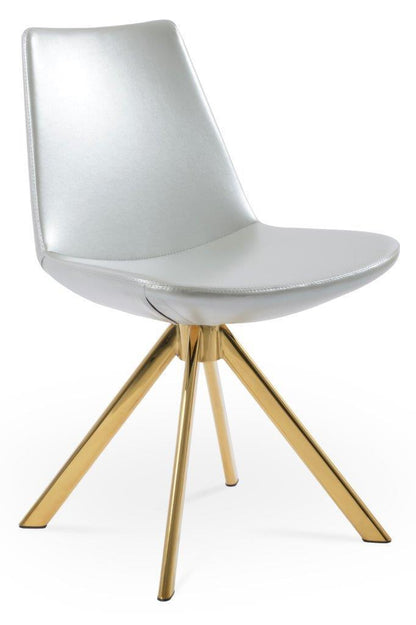Eiffel Sword Swivel Dining Chair