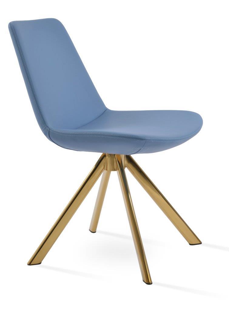 Eiffel Sword Swivel Dining Chair