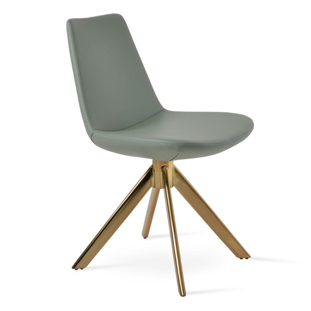 Eiffel Sword Swivel Dining Chair