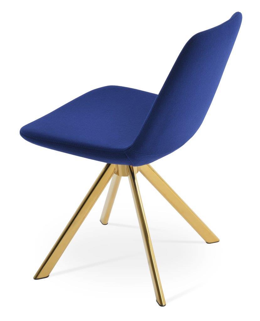 Eiffel Sword Swivel Dining Chair