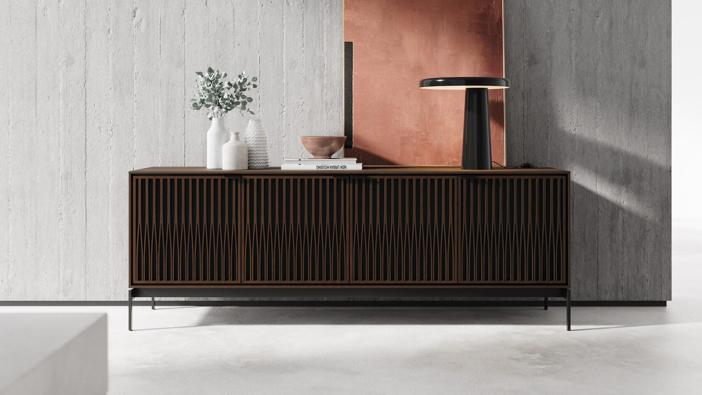 Elements 8709 Tune Media Cabinet with Console Base