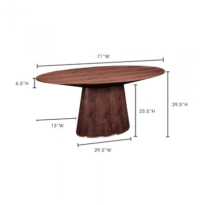 ENTOURAGE OVAL DINING TABLE