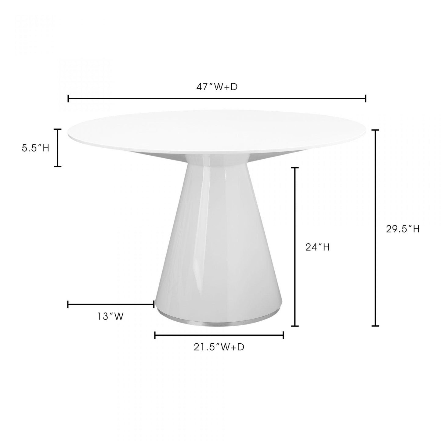 ENTOURAGE ROUND DINING TABLE SM