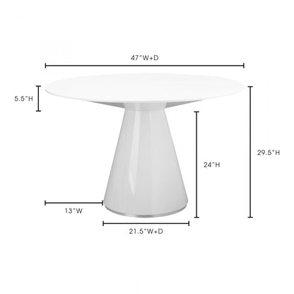 ENTOURAGE ROUND DINING TABLE SM