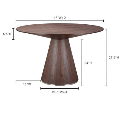 ENTOURAGE ROUND DINING TABLE SM