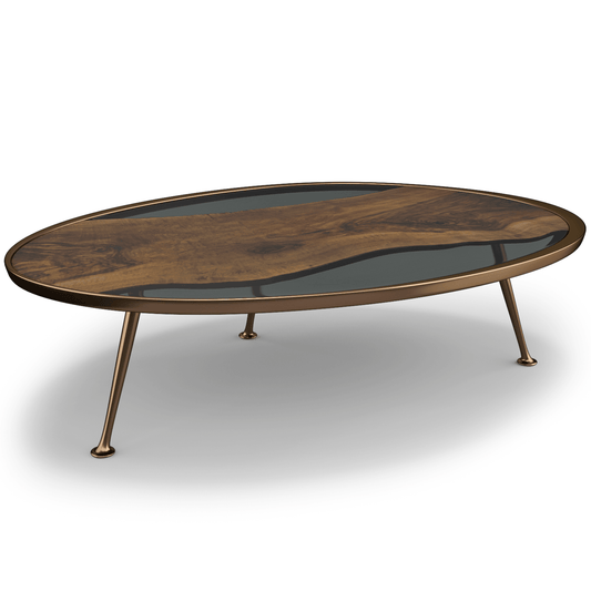 Eolia Walnut Wood Coffee Table
