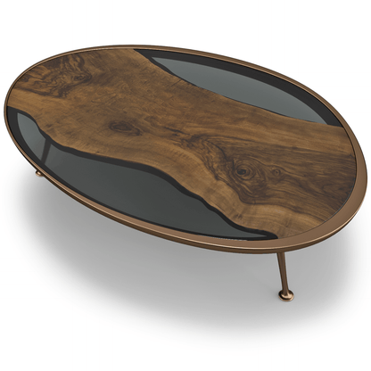 Eolia Walnut Wood Coffee Table