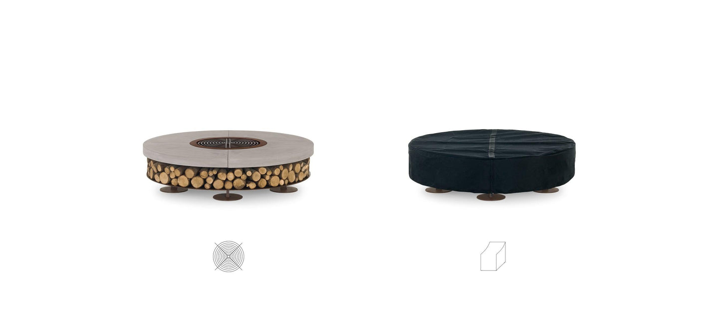 Ercole  Concrete Fire Pit By