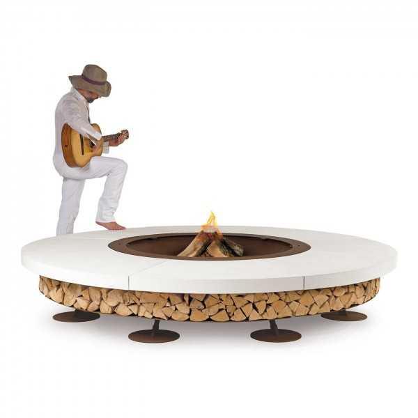 Ercole  Concrete Fire Pit By