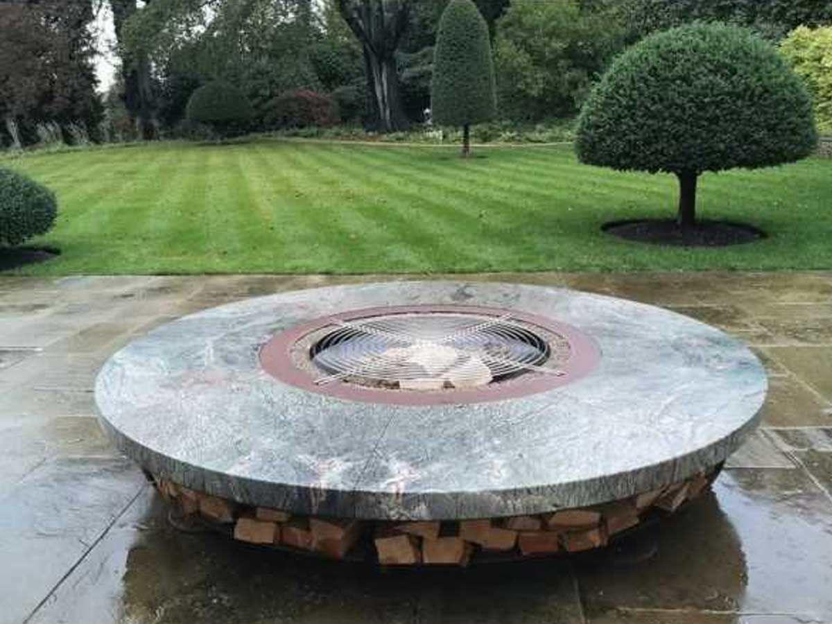 Ercole Marble Fire Pit