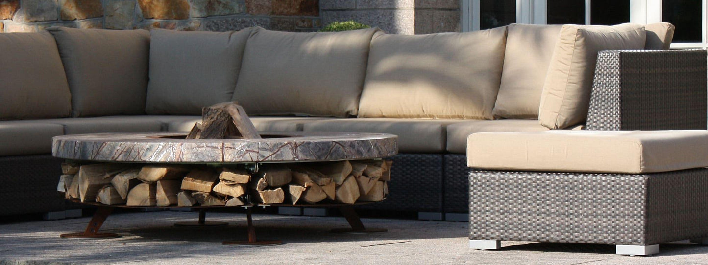 Ercole Marble Fire Pit