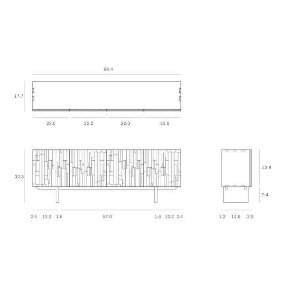 Mosaic sideboard