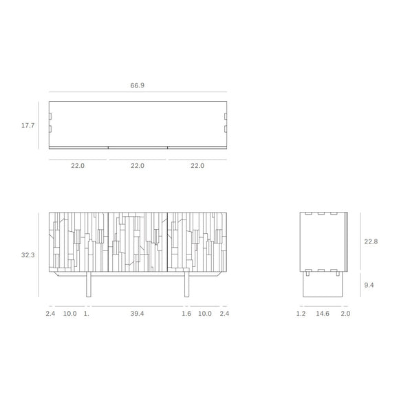 Mosaic sideboard