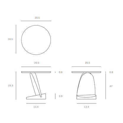 Oblic Side Table