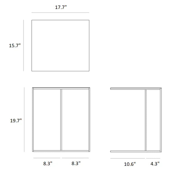 Triptic side table