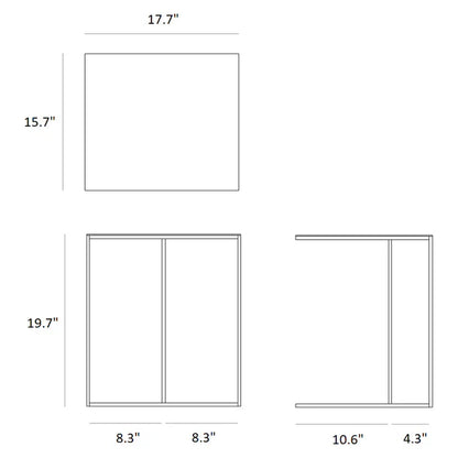 Triptic side table