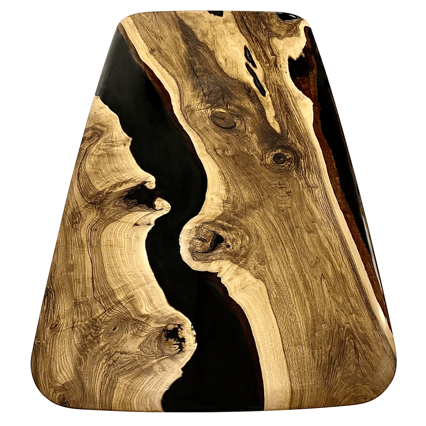 Evohe Black River Walnut Wood Dining Table