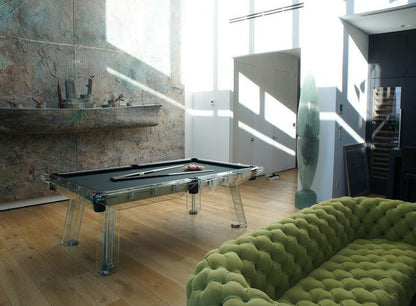 Filotto Black Smoked Glass Billiard Table