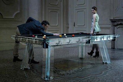 Filotto Black Smoked Glass Billiard Table