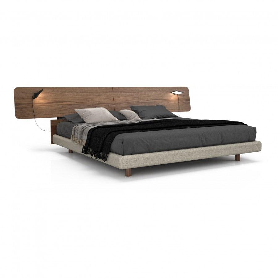 Frank Bed with Wood Headboard