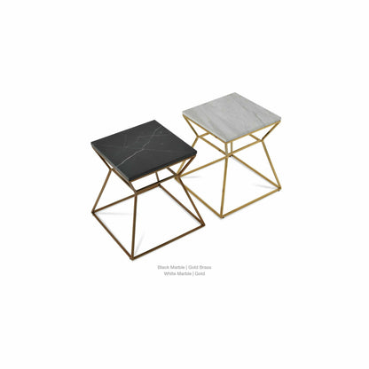 GAKKO MARBLE TOP END TABLE