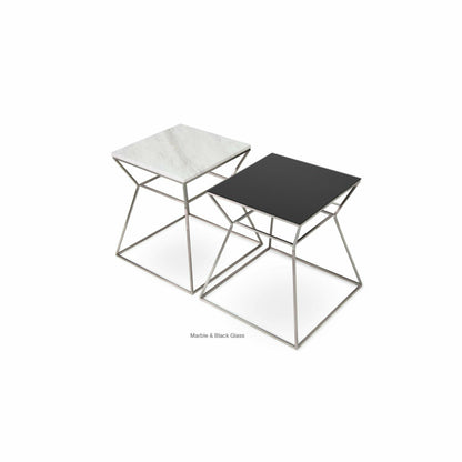 GAKKO MARBLE TOP END TABLE