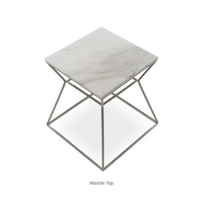 GAKKO MARBLE TOP END TABLE