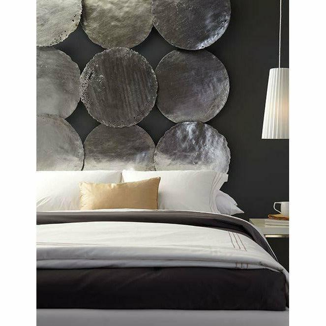 Galvanized Circle Wall Décor, Silver Leaf, Set of 4
