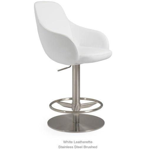 GAZEL ARM PISTON SWIVEL STOOL