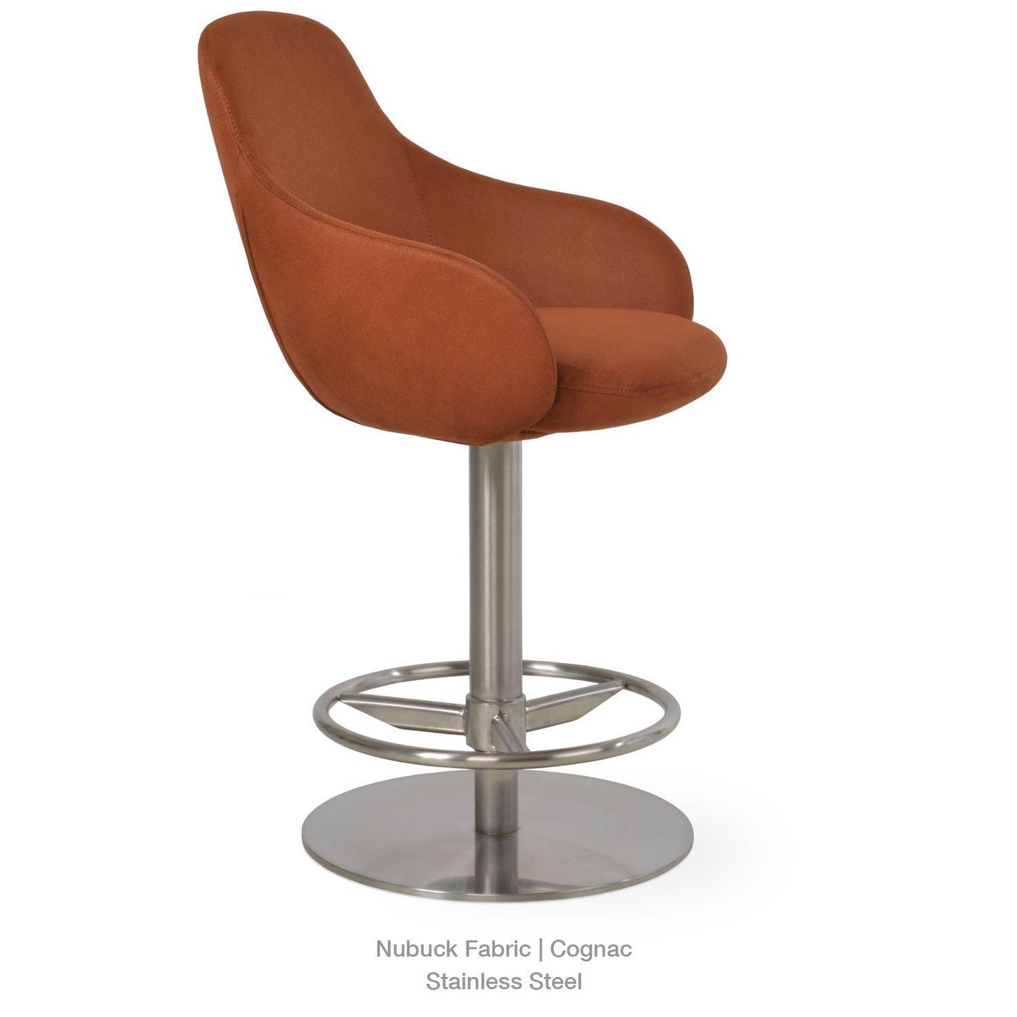 GAZEL ARM PISTON SWIVEL STOOL