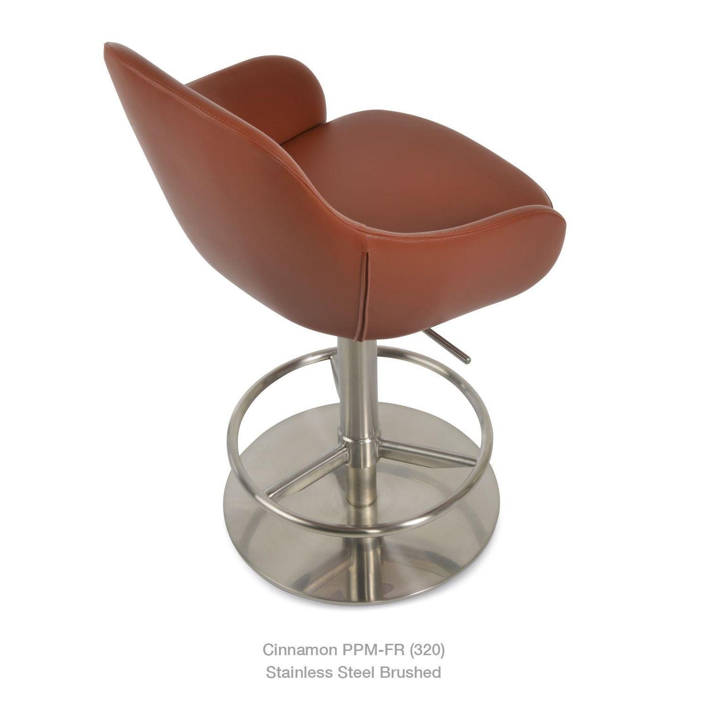 GAZEL ARM PISTON SWIVEL STOOL