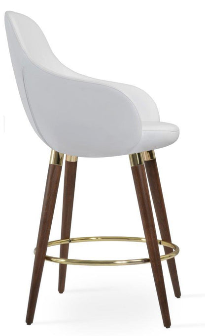 GAZEL ARM WOOD STOOL