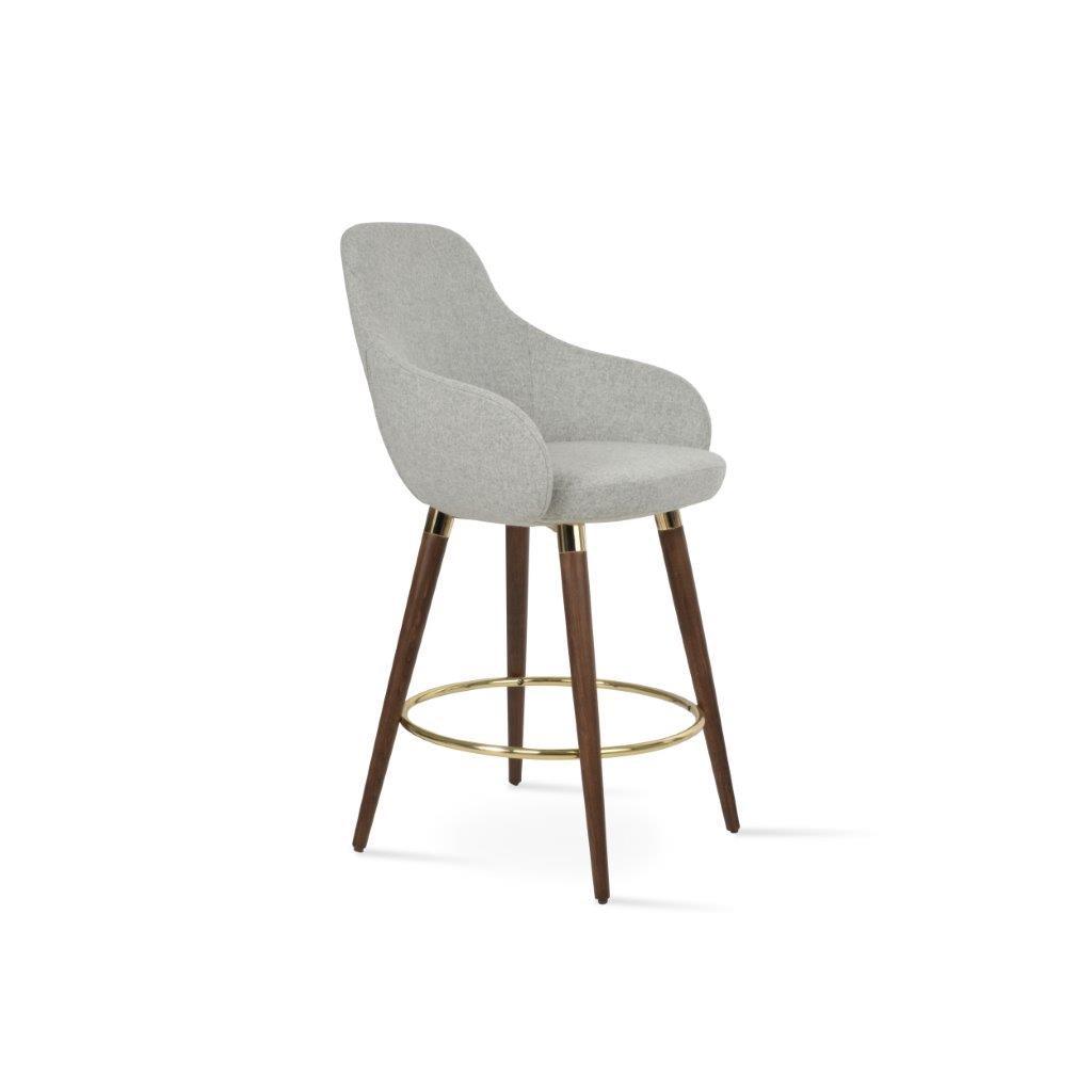 GAZEL ARM WOOD STOOL