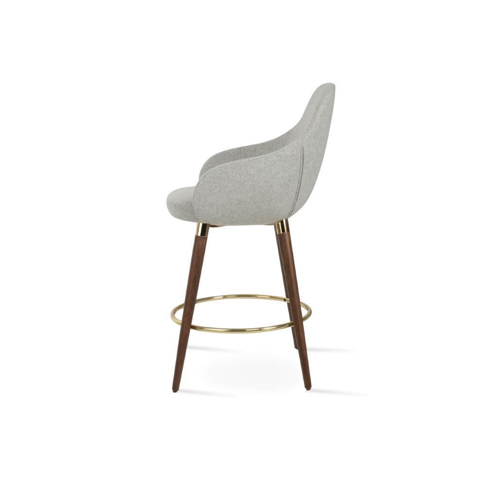 GAZEL ARM WOOD STOOL