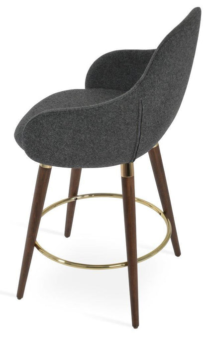 GAZEL ARM WOOD STOOL