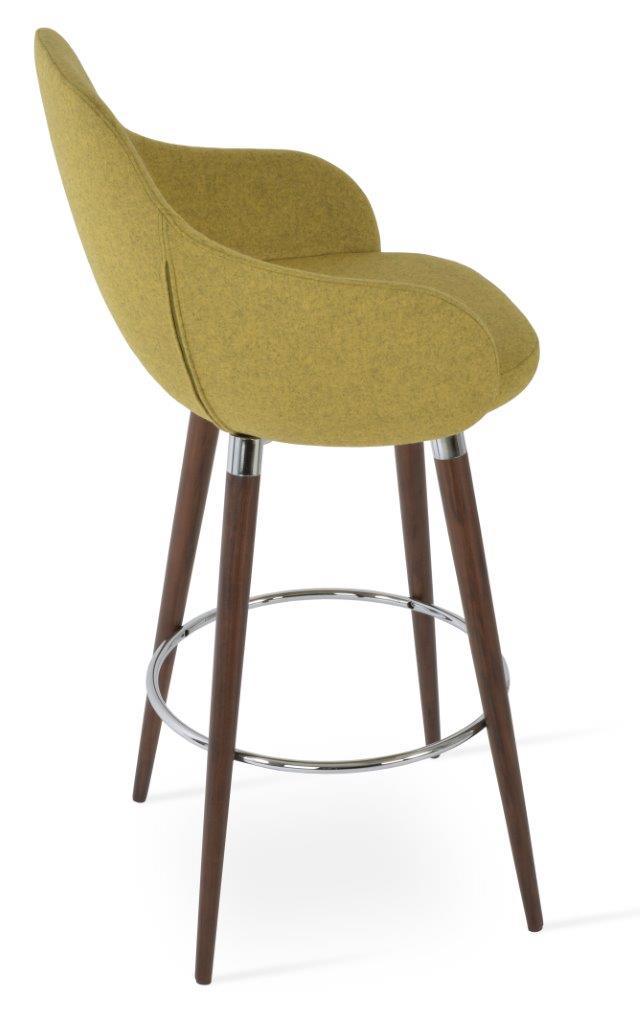 GAZEL ARM WOOD STOOL