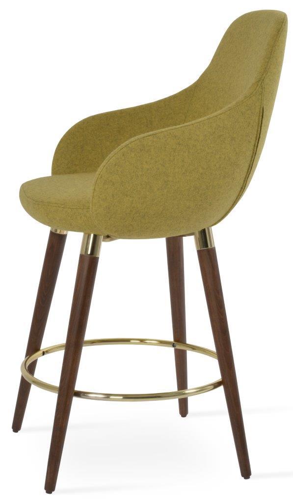 GAZEL ARM WOOD STOOL