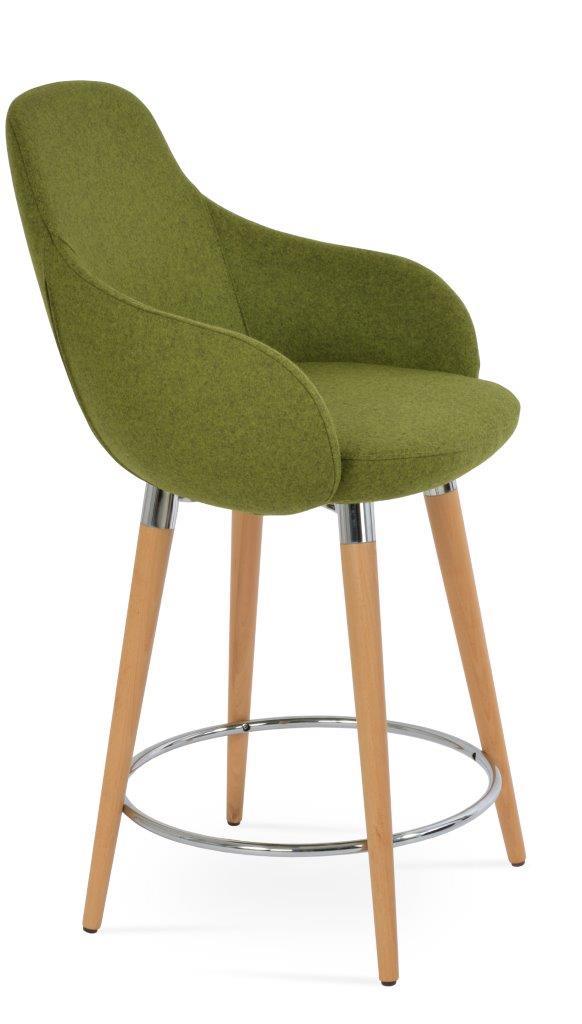 GAZEL ARM WOOD STOOL