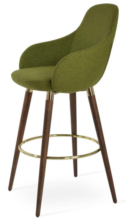 GAZEL ARM WOOD STOOL