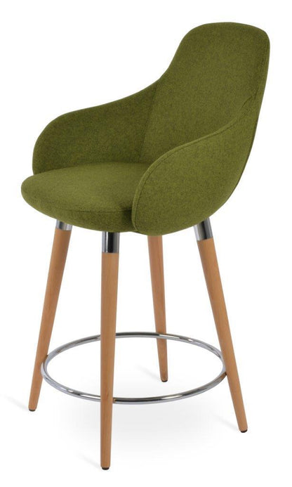 GAZEL ARM WOOD STOOL