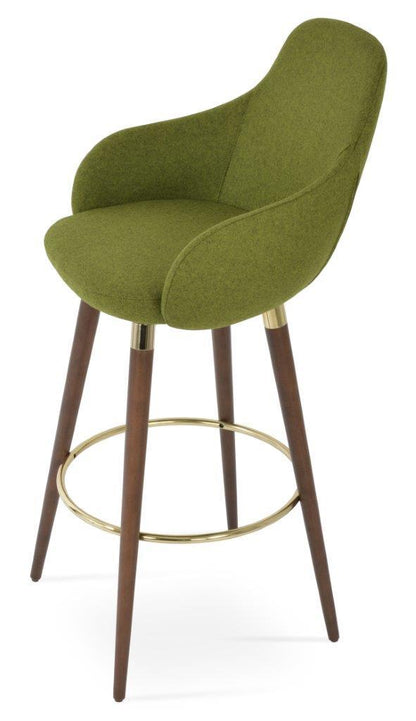 GAZEL ARM WOOD STOOL