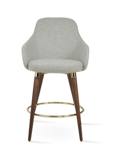GAZEL ARM WOOD STOOL