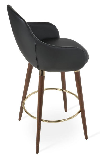 GAZEL ARM WOOD STOOL