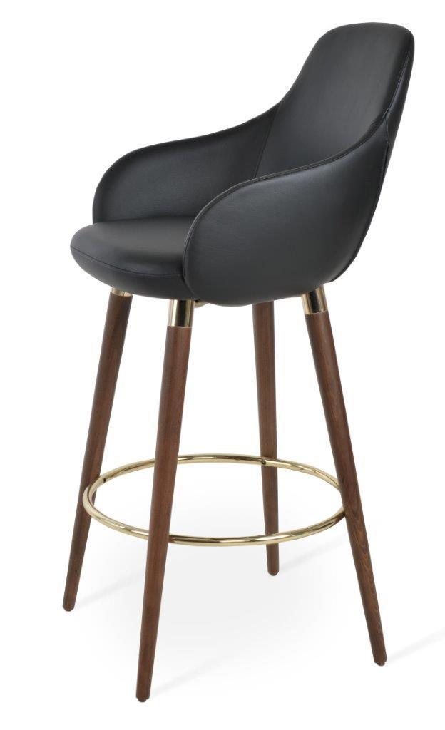 GAZEL ARM WOOD STOOL
