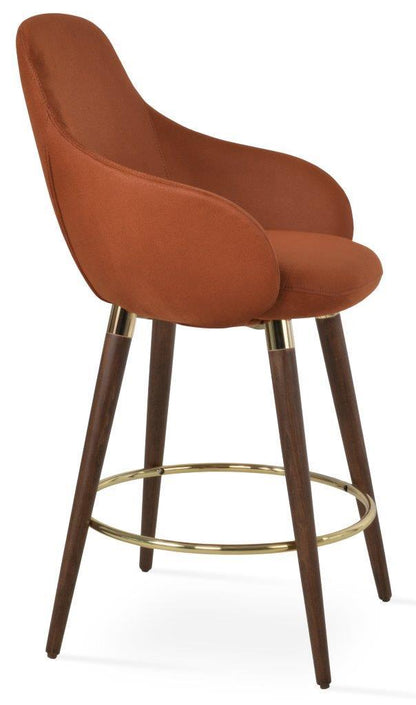 GAZEL ARM WOOD STOOL