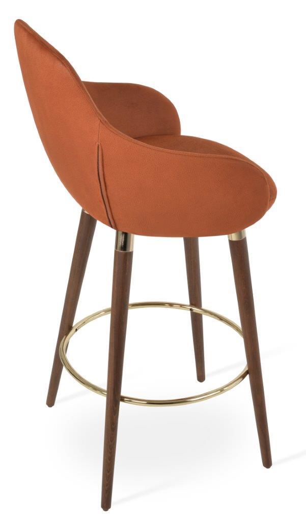 GAZEL ARM WOOD STOOL